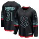 Men's Seattle Kraken #31 Philipp Grubauer Black Alternate Breakaway Player Jersey