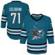 Youth San Jose Sharks #71 Macklin Celebrini Teal Alternate Replica Player Jersey