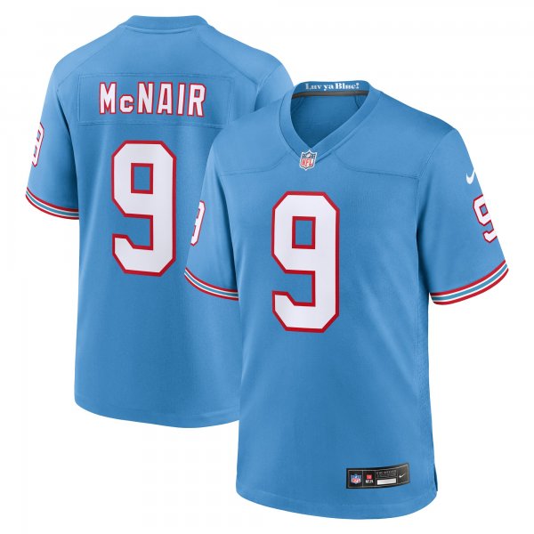 Men's Tennessee Titans Steve McNair Nike Light Blue Retired Player Alternate Game Jersey