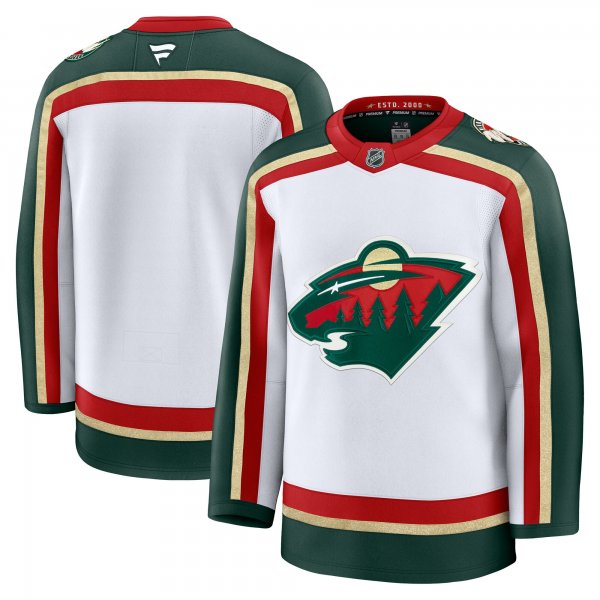 Men's Minnesota Wild White 25th Anniversary Premium Jersey