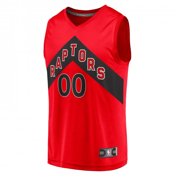 Youth Toronto Raptors Fanatics Red Fast Break Replica Custom Jersey - Icon Edition