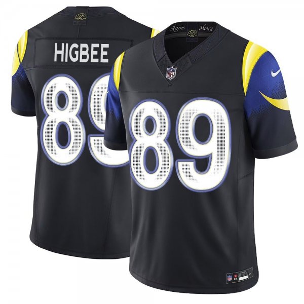 Men's Los Angeles Rams #89 Tyler Higbee Black Rivalries Collection F.U.S.E. Vapor Limited Stitched Jersey