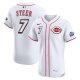Men's Cincinnati Reds #7 Spencer Steer Nike White 2025 MLB Speedway Classic Home Elite Player Jersey