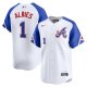 Men's Atlanta Braves Ozzie Albies Nike White City Connect Limited Player Jersey