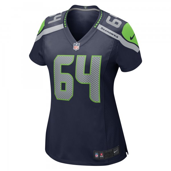 Women's Seattle Seahawks Austin Faoliu Nike College Navy  Game Jersey