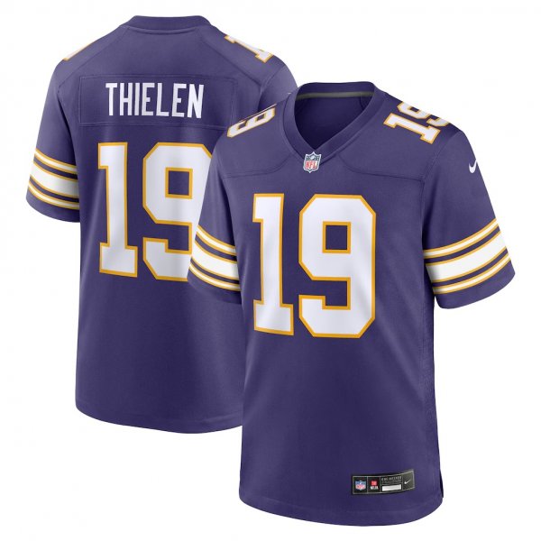 Men's Minnesota Vikings #19 Adam Thielen Nike Purple Alternate Game Player Jersey