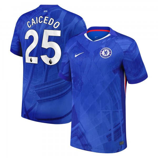 Moisés Caicedo Chelsea Nike 2025/26 Home Replica Player Jersey - Blue