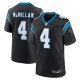 Men's Carolina Panthers #4 Tetairoa McMillan Nike Black 2025 NFL Draft First Round Pick Game Jersey
