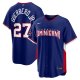 Men's Dominican Republic Baseball Vladimir Guerrero Jr. Nike Royal 2026 World Baseball Classic Road Stadium Jersey