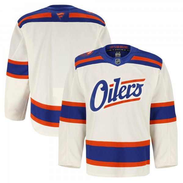 Men's Edmonton Oilers Light Beige Alternate Authentic Pro Jersey