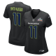 Women's Seattle Seahawks Jaxon Smith-Njigba Nike Black Super Bowl LX Patch Carbon Fashion Game Jersey