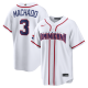 Men's Dominican Republic Baseball Manny Machado Nike White 2026 World Baseball Classic Home Stadium Jersey