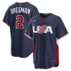 Men's USA Baseball Alex Bregman Nike Navy 2026 World Baseball Classic Road Stadium Jersey