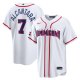 Men's Dominican Republic Baseball Sandy Alcantara Nike White 2026 World Baseball Classic Home Stadium Jersey