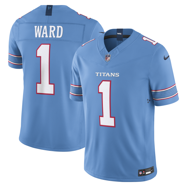 Men's Tennessee Titans Cameron Ward Nike Light Blue Vapor F.U.S.E. Sewn Down Limited Jersey