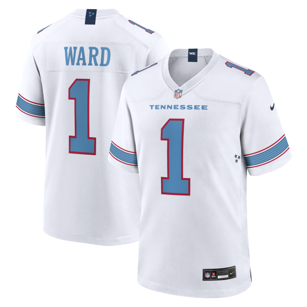 Men's Tennessee Titans Cameron Ward Nike White Game Jersey