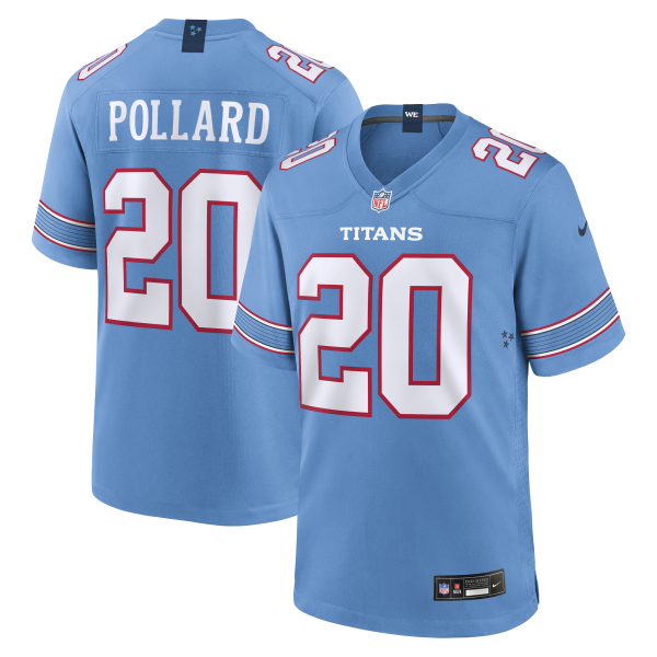 Men's Tennessee Titans Tony Pollard Nike Light Blue Game Jersey